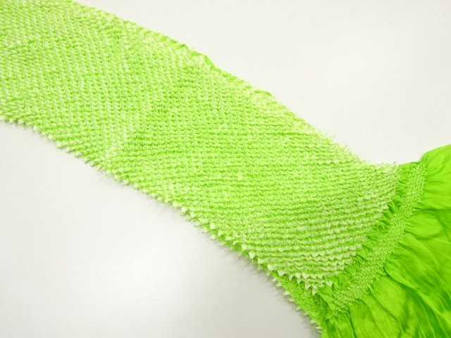 JAPANESE KIMONO / OBIAGE / SILK / SHIBORI